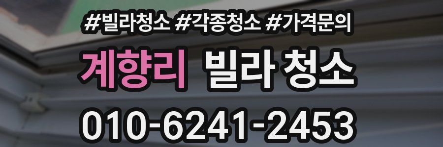 계향리 빌라 청소