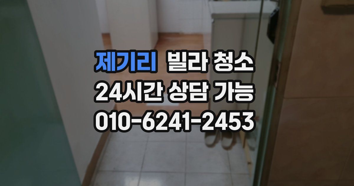 제기리 빌라 청소