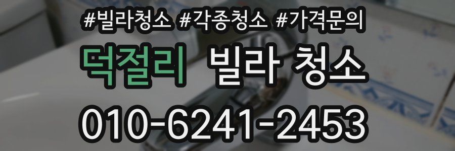 덕절리 빌라 청소