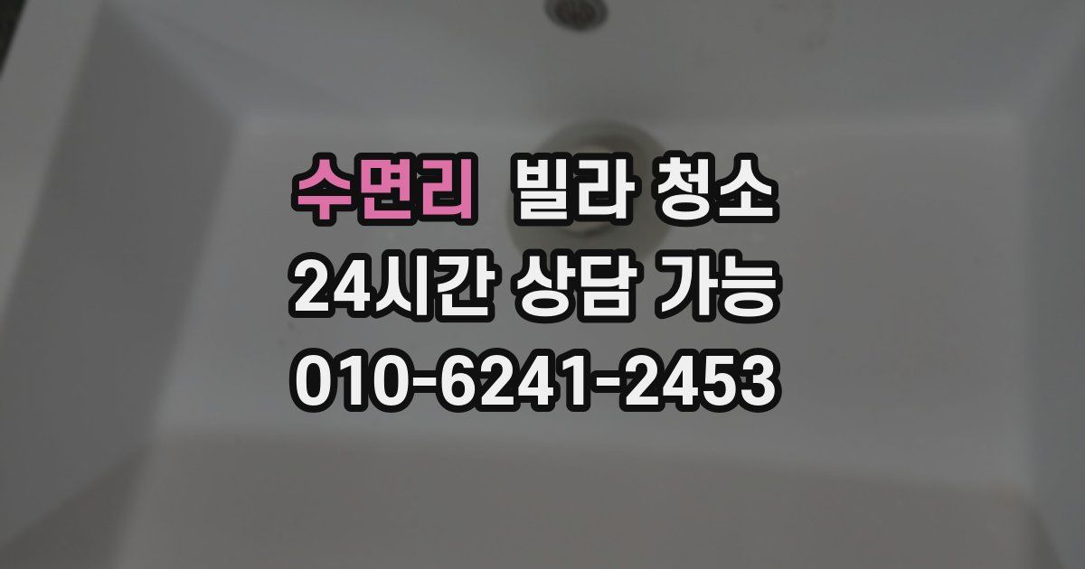 수면리 빌라 청소