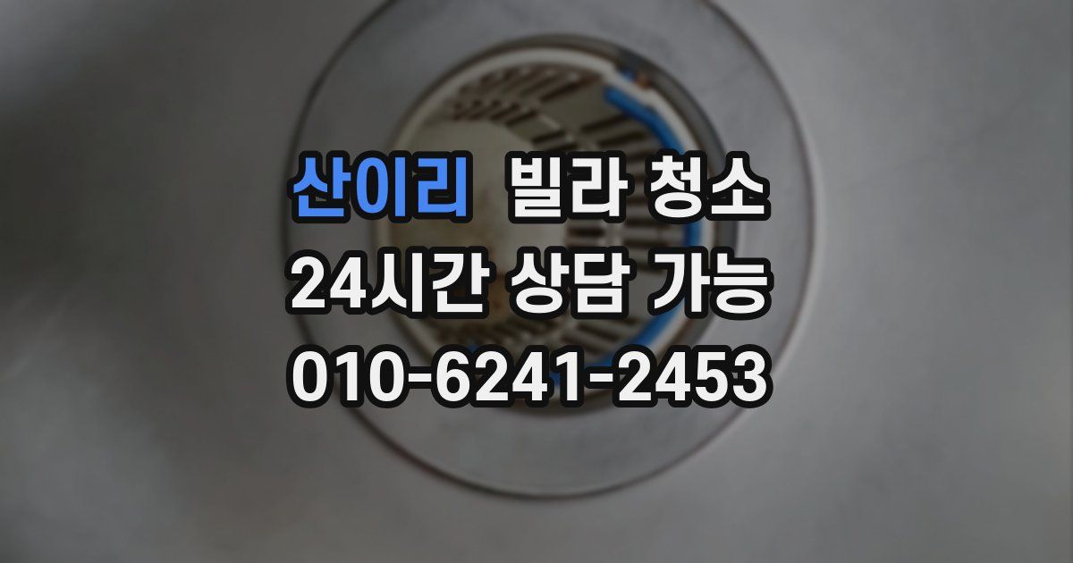 산이리 빌라 청소