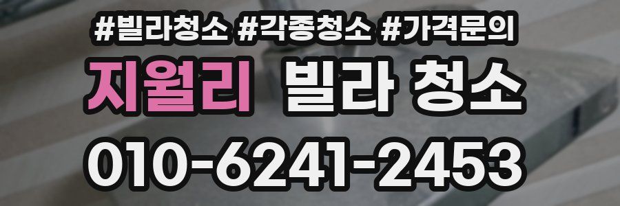 지월리 빌라 청소