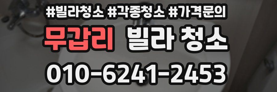 무갑리 빌라 청소