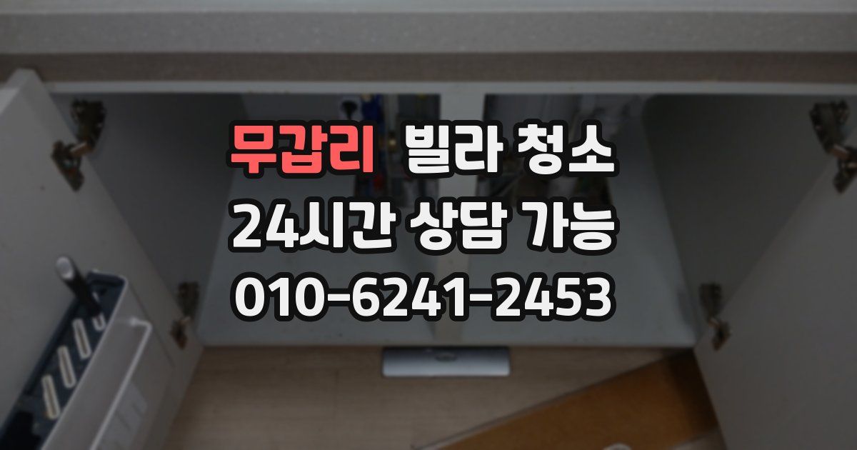 무갑리 빌라 청소