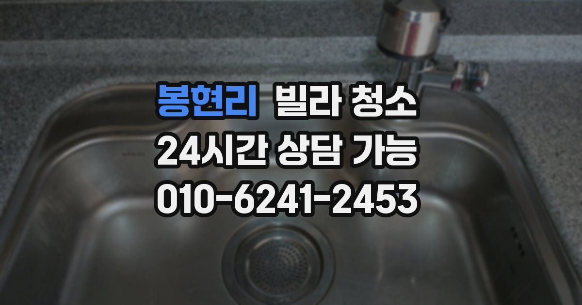 봉현리 빌라 청소