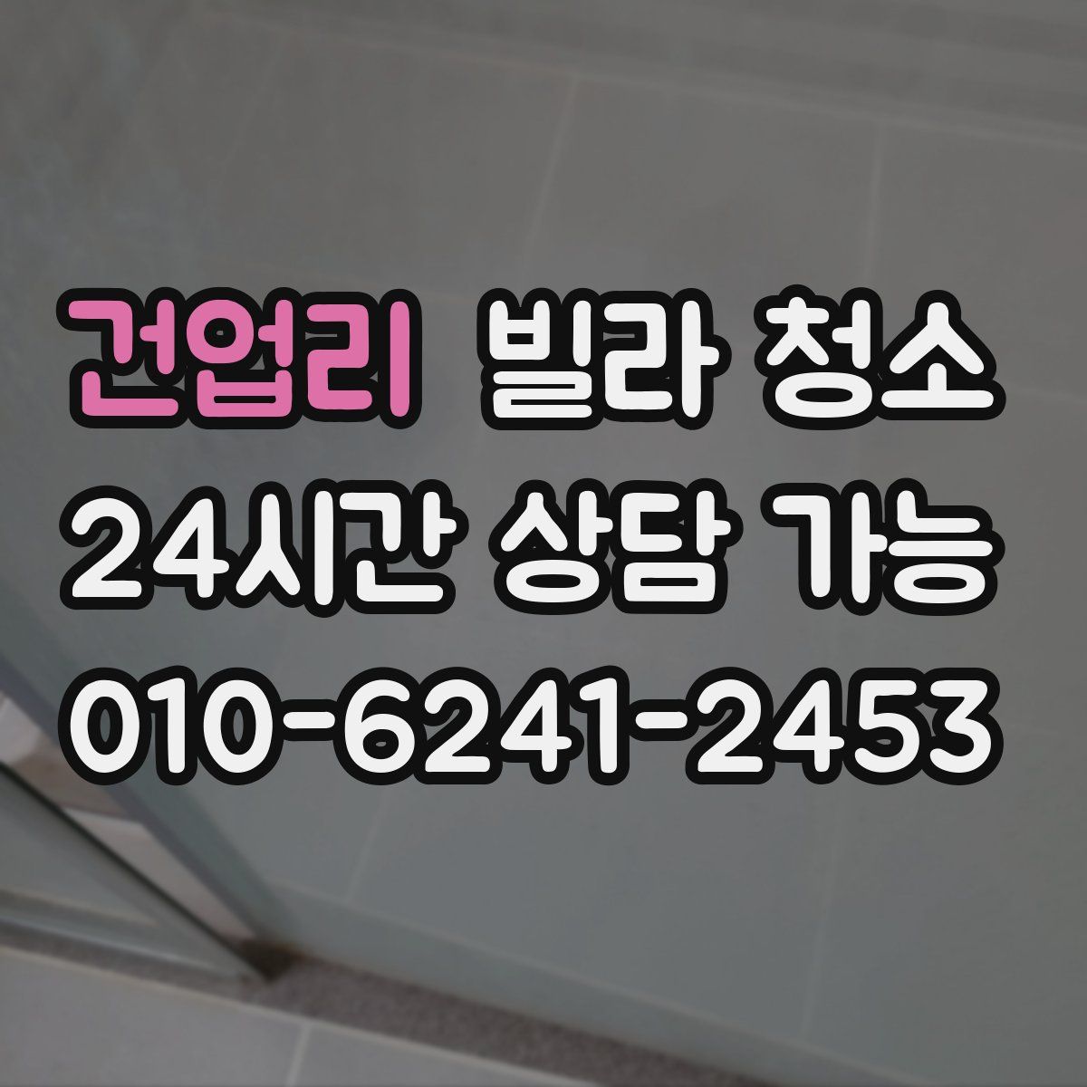 건업리 빌라 청소