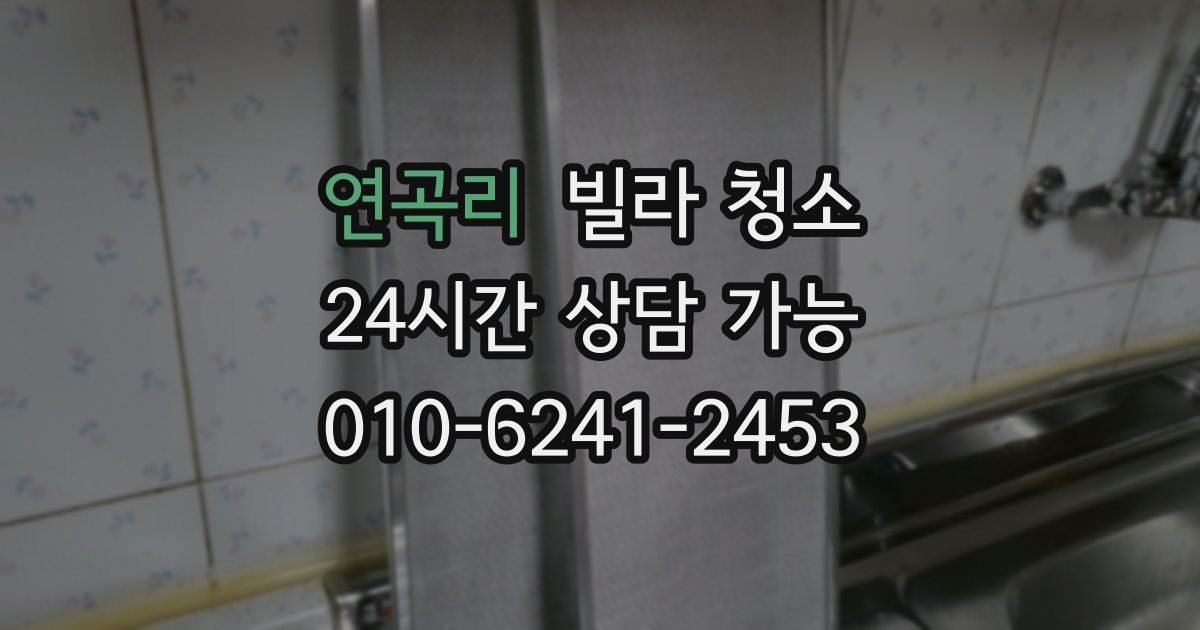 연곡리 빌라 청소