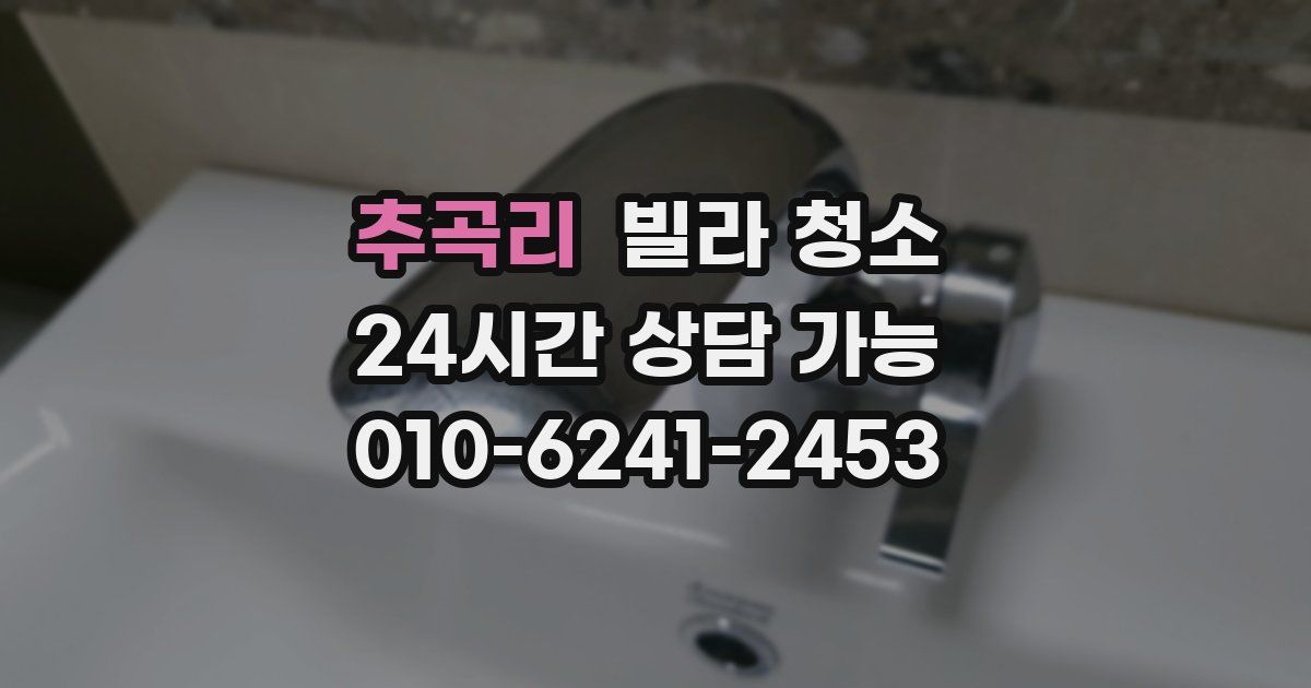 추곡리 빌라 청소