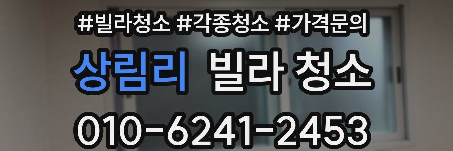 상림리 빌라 청소