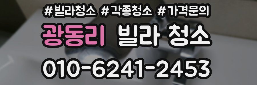 광동리 빌라 청소