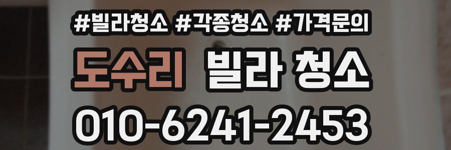 도수리 빌라 청소