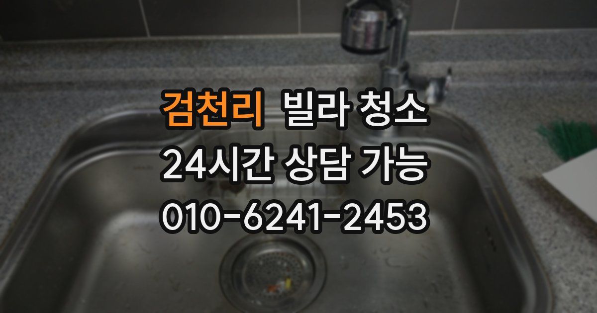 검천리 빌라 청소