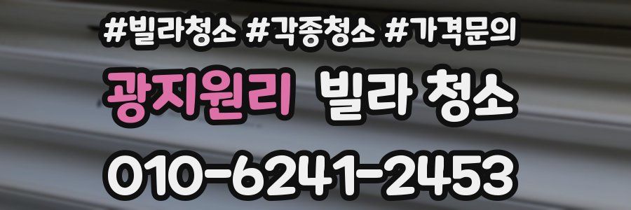 광지원리 빌라 청소