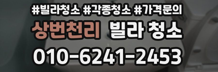 상번천리 빌라 청소