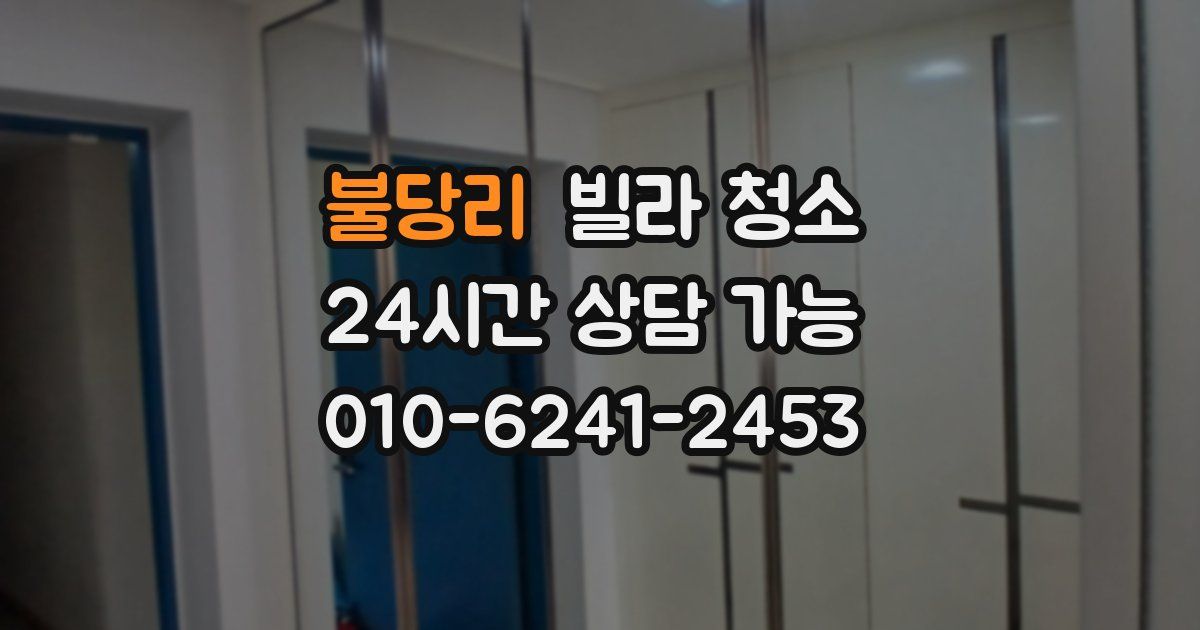 불당리 빌라 청소