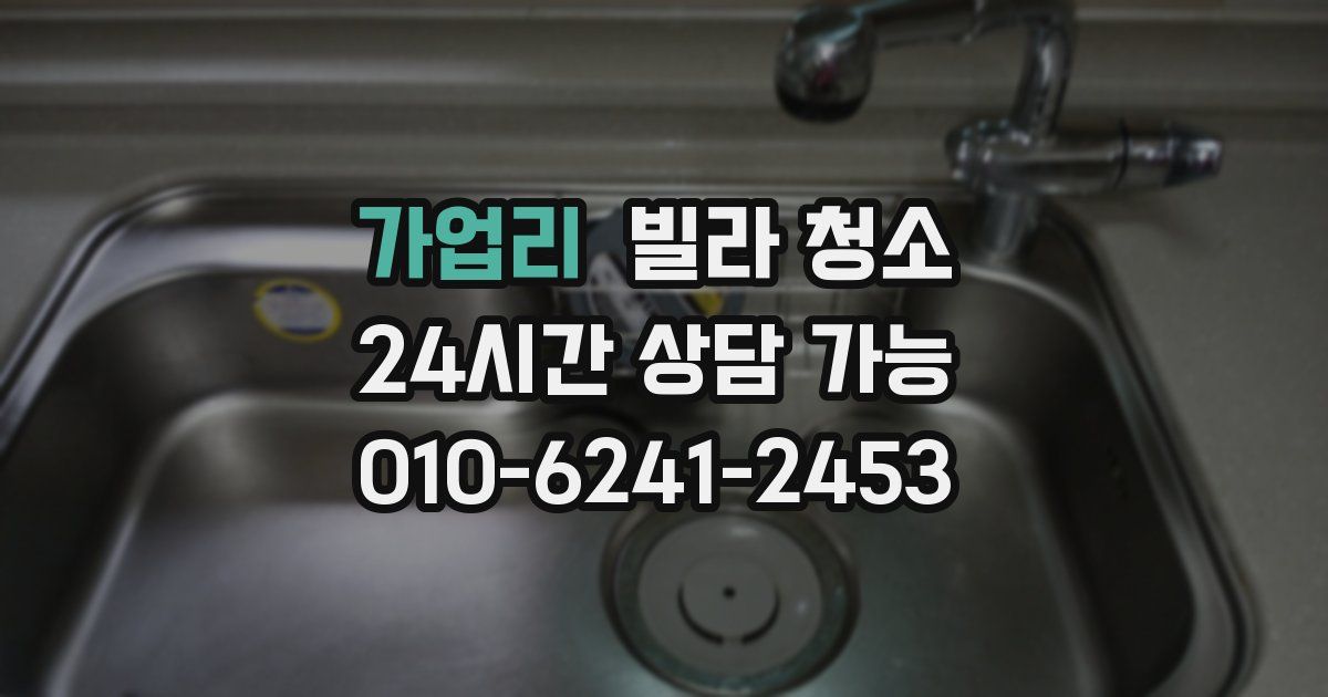 가업리 빌라 청소