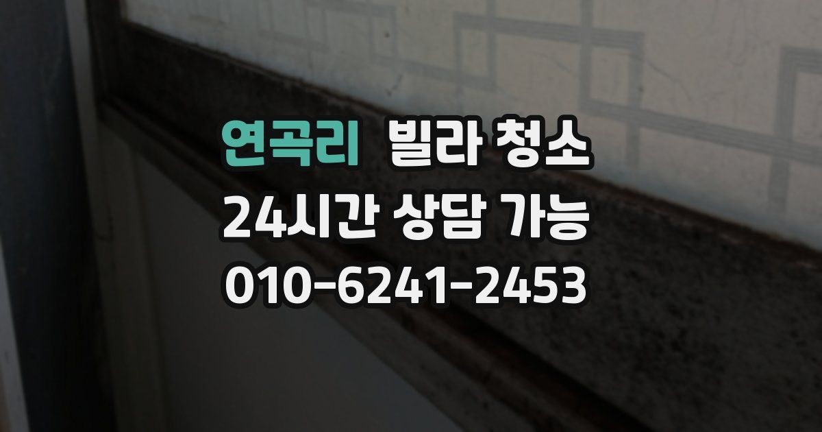 연곡리 빌라 청소