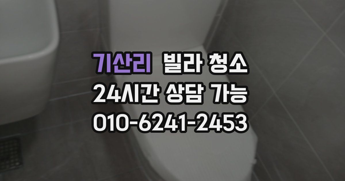 기산리 빌라 청소