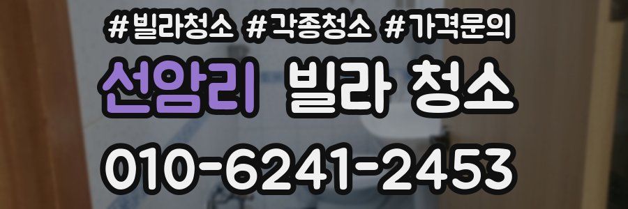 선암리 빌라 청소