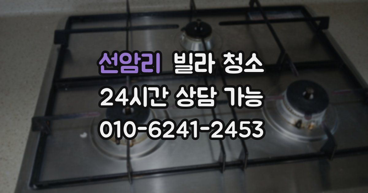 선암리 빌라 청소