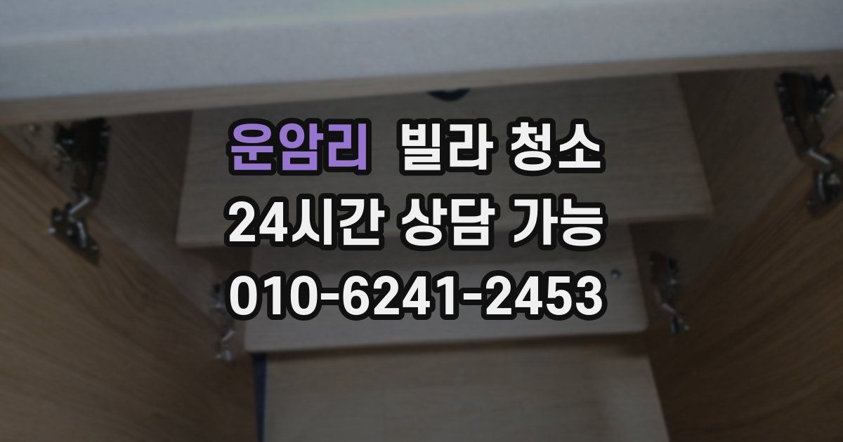 운암리 빌라 청소