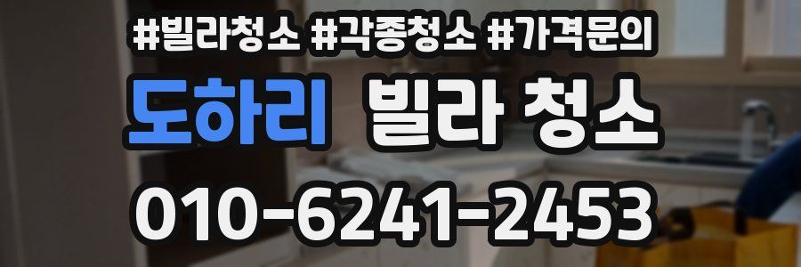 도하리 빌라 청소