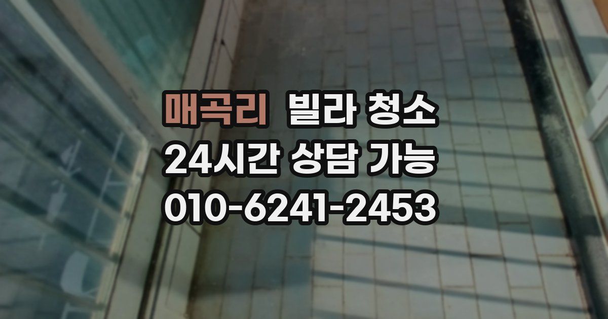 매곡리 빌라 청소