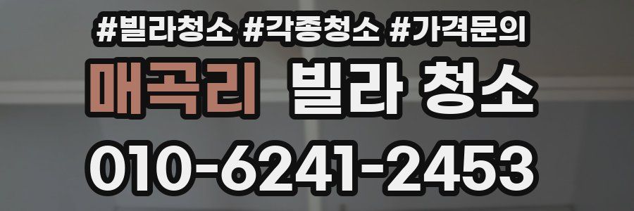 매곡리 빌라 청소