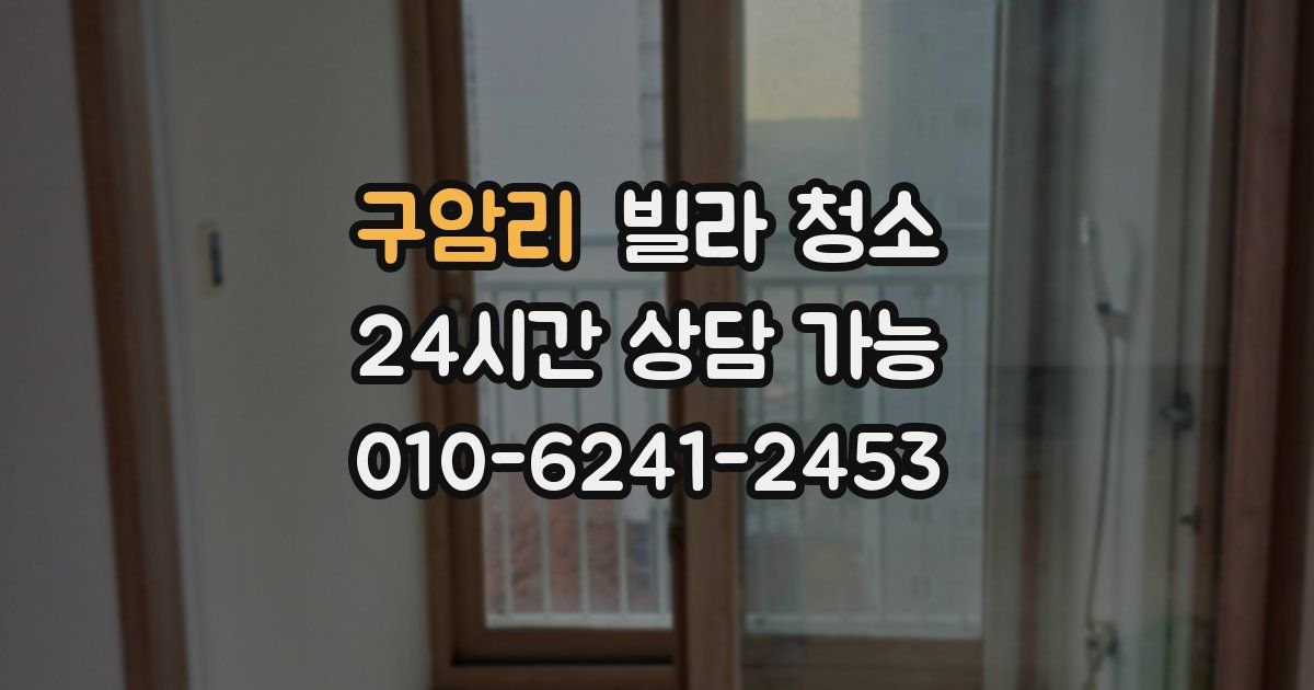 구암리 빌라 청소