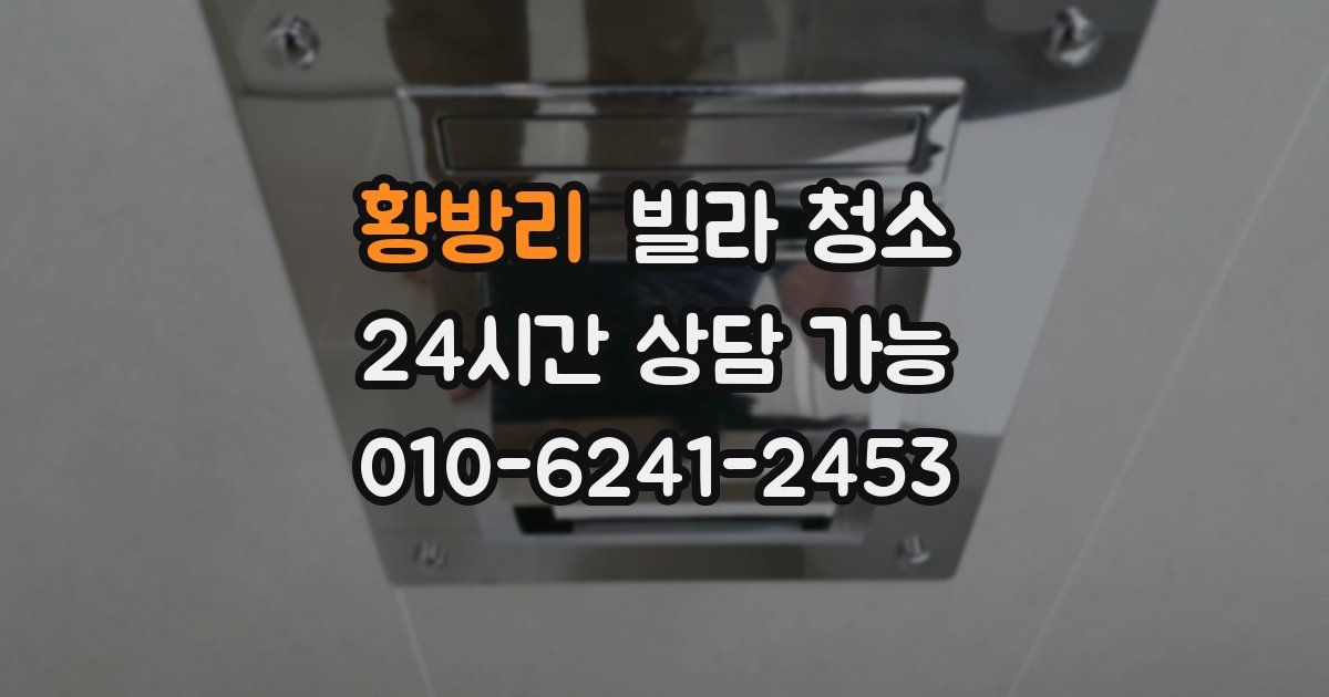 황방리 빌라 청소