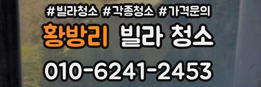 황방리 빌라 청소