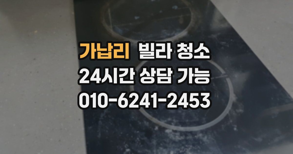 가납리 빌라 청소