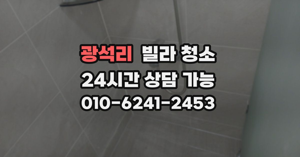 광석리 빌라 청소