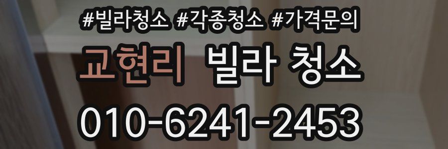 교현리 빌라 청소