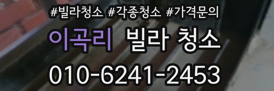 이곡리 빌라 청소