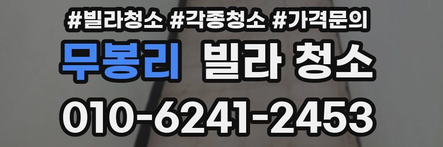 무봉리 빌라 청소