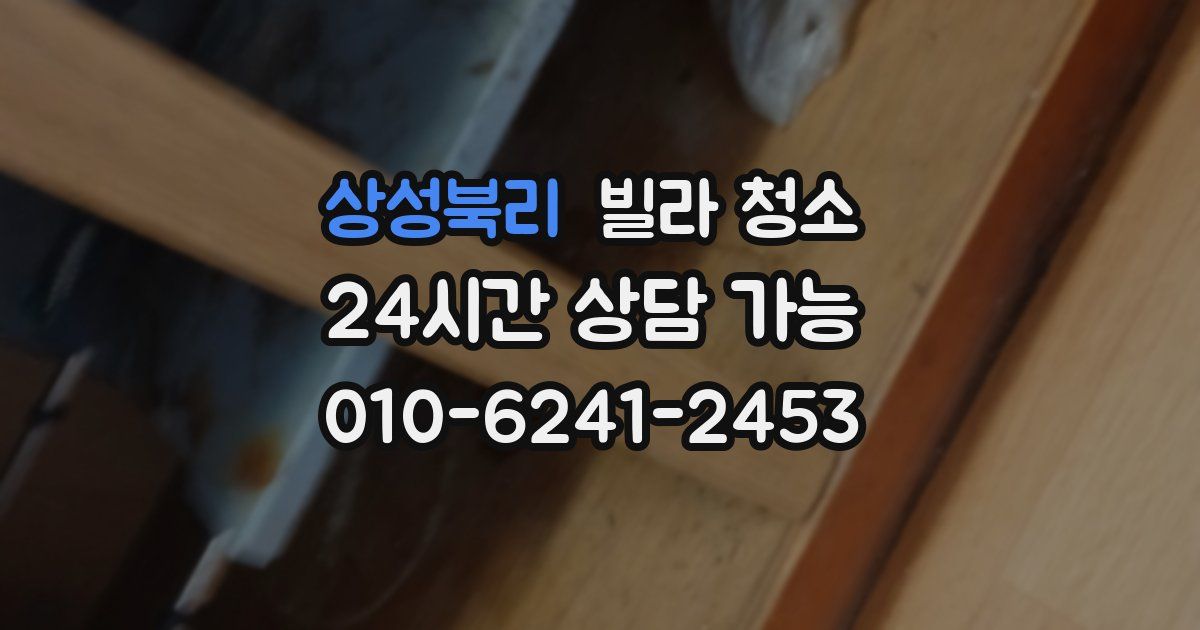 상성북리 빌라 청소