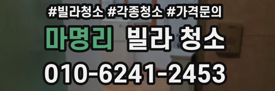 마명리 빌라 청소