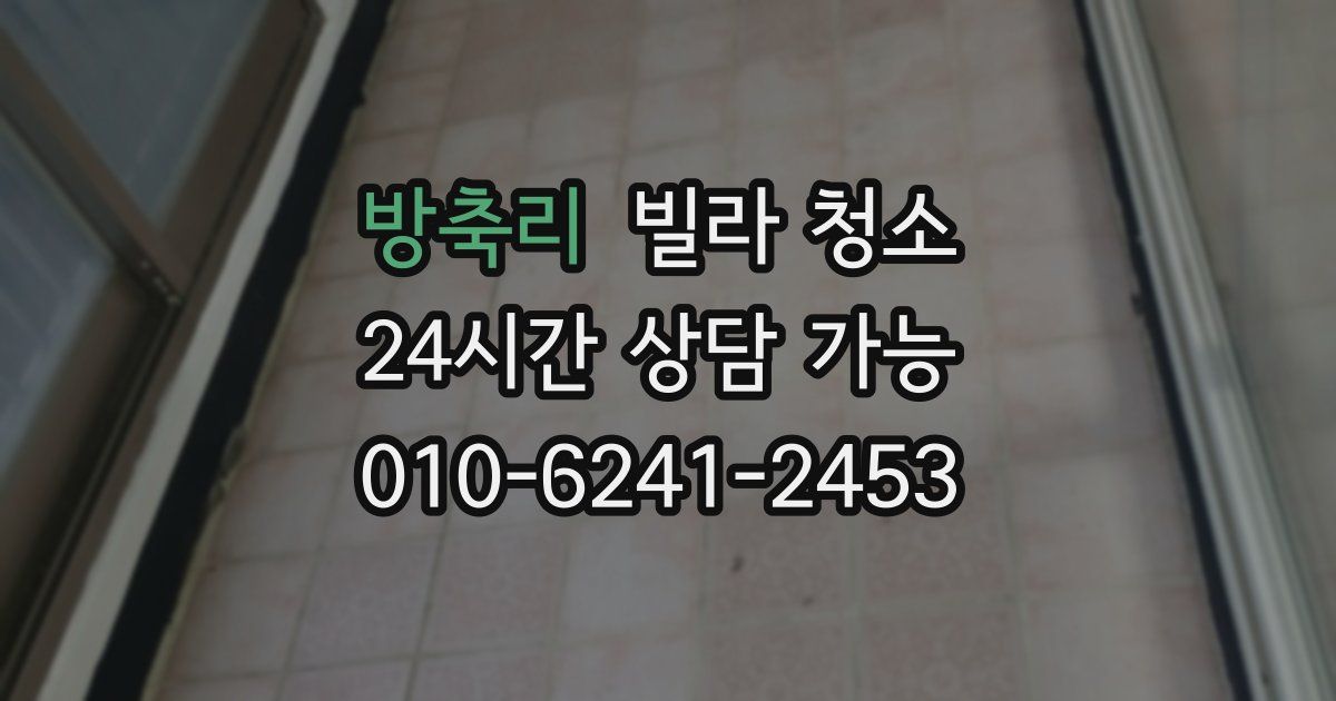 방축리 빌라 청소