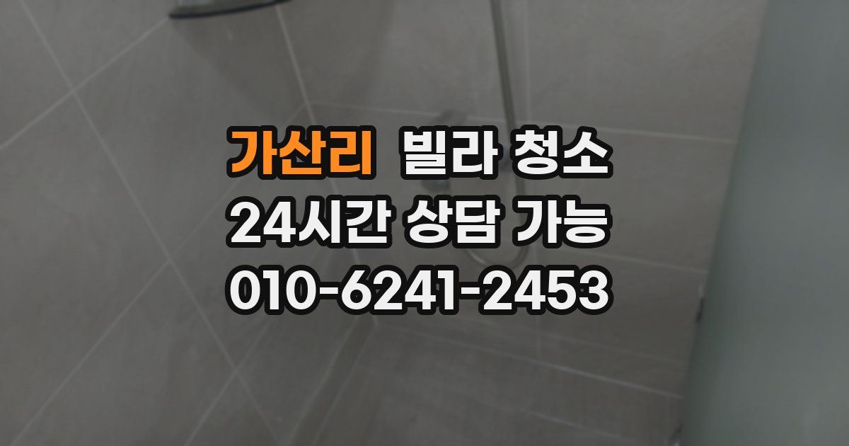 가산리 빌라 청소