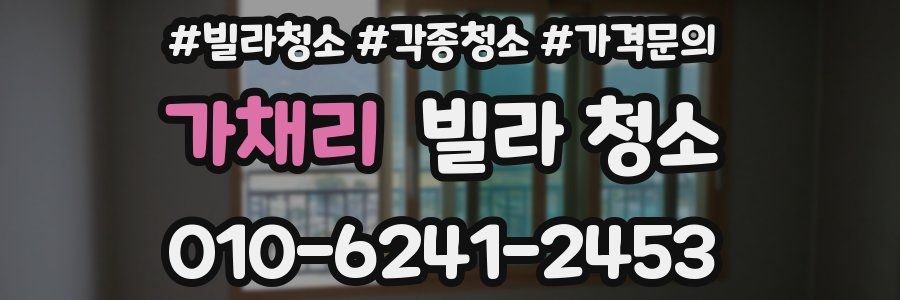 가채리 빌라 청소