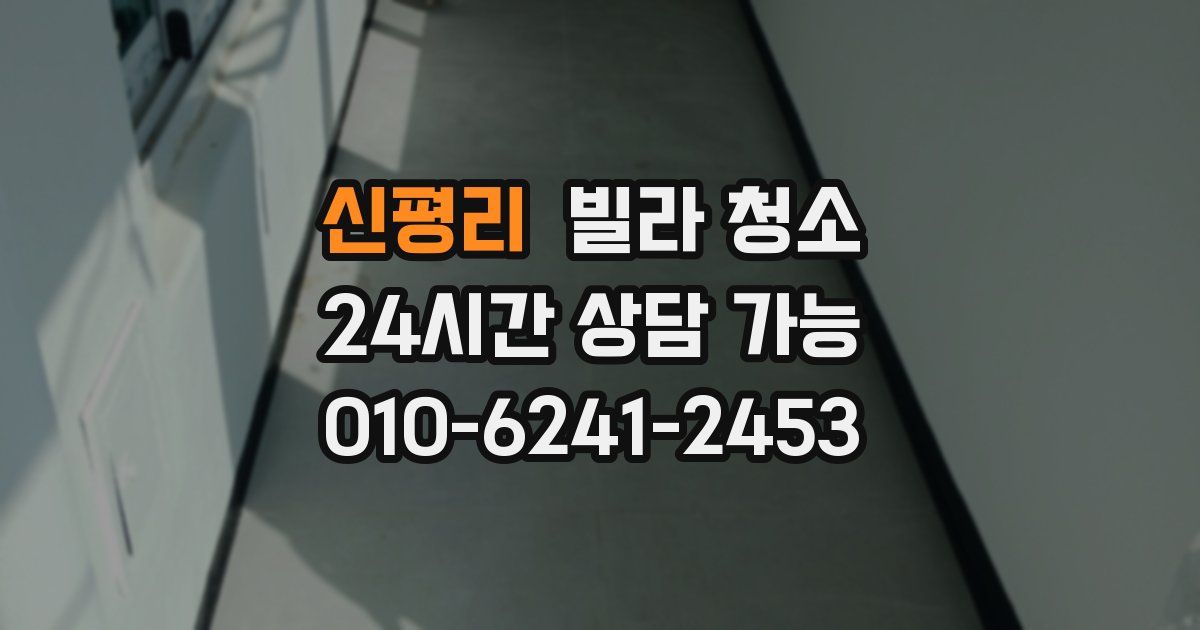 신평리 빌라 청소