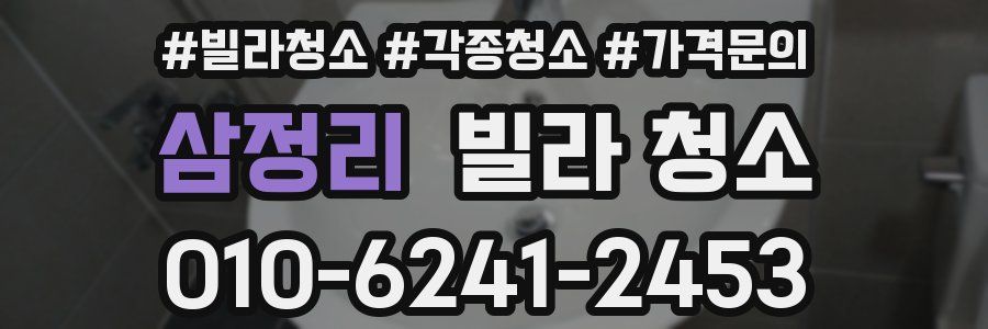 삼정리 빌라 청소