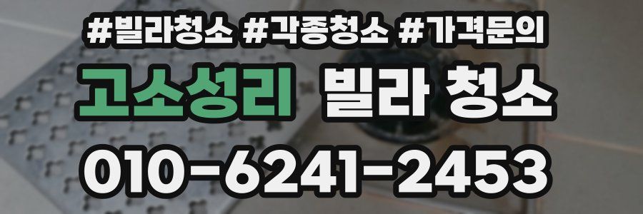 고소성리 빌라 청소