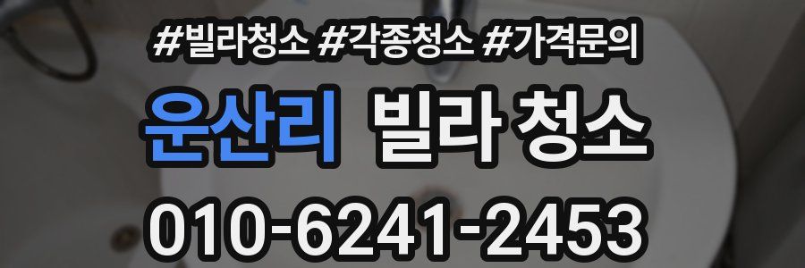 운산리 빌라 청소