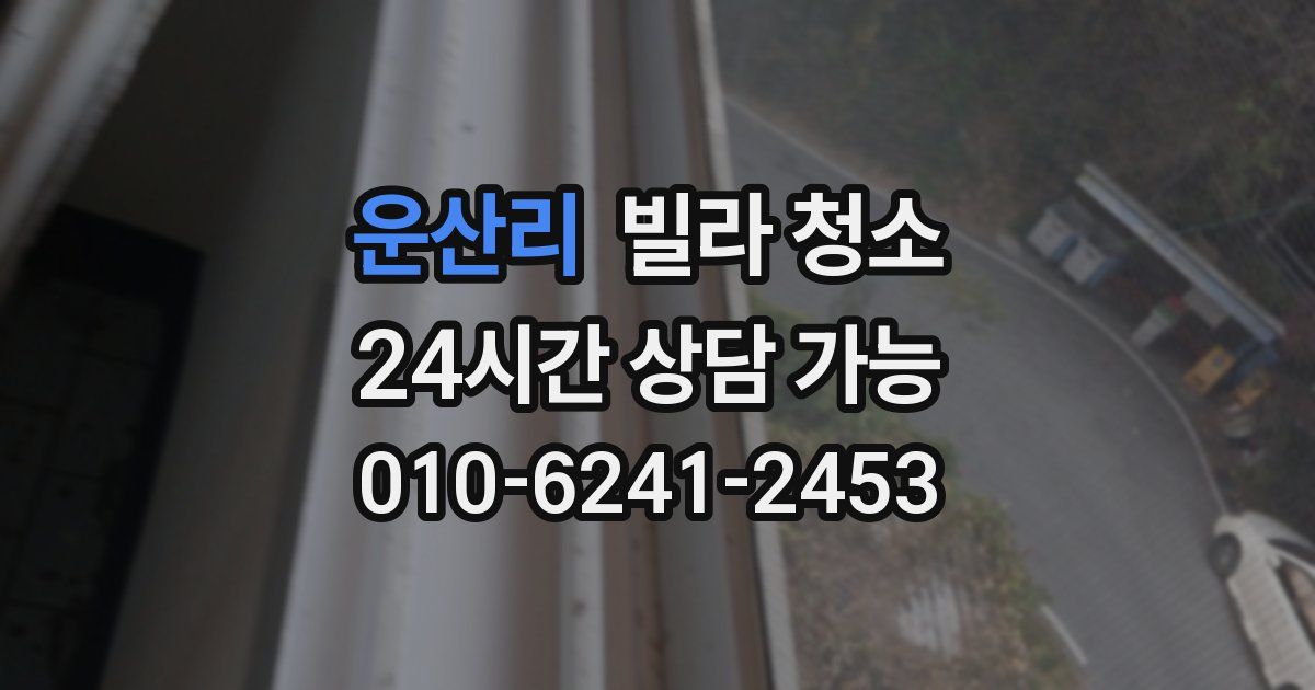 운산리 빌라 청소