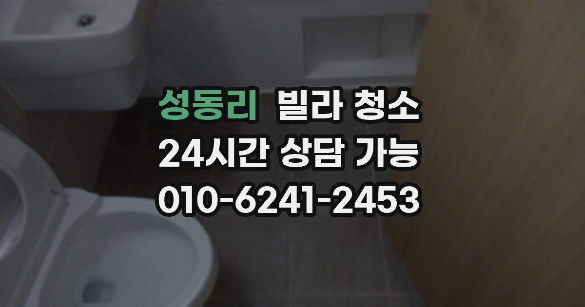 성동리 빌라 청소