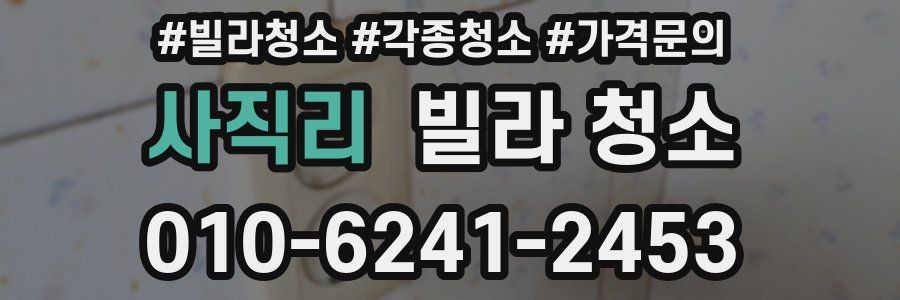 사직리 빌라 청소