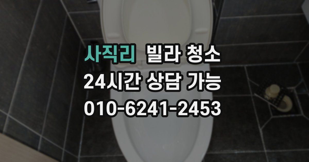 사직리 빌라 청소