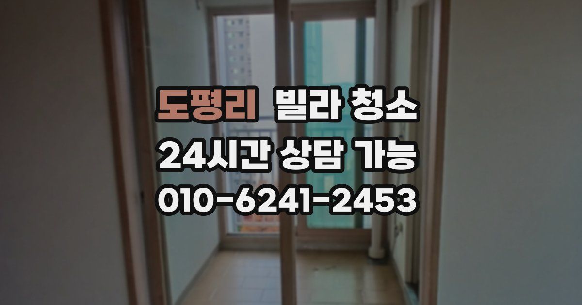 도평리 빌라 청소